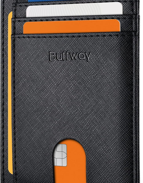 Load image into Gallery viewer, Slim Minimalist Front Pocket RFID Blocking Leather Wallets for Men Women
