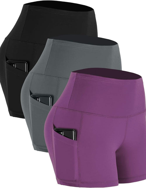Load image into Gallery viewer, Women'S 3"/4" High Waist Spandex Running Shorts for Yoga
