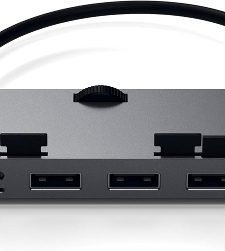 Aluminum Type-C Clamp Hub Pro with USB-C Data Port, USB-A 3.0 Data, Micro/Sd Card Reader - Compatible with 2020/2019/2017 Imac & Imac Pro, Does Not Fit 2021 Imac (Space Gray)
