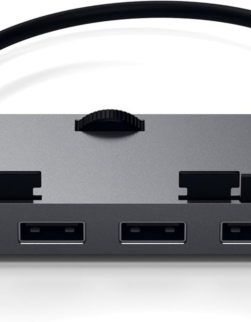 Load image into Gallery viewer, Aluminum Type-C Clamp Hub Pro with USB-C Data Port, USB-A 3.0 Data, Micro/Sd Card Reader - Compatible with 2020/2019/2017 Imac &amp; Imac Pro, Does Not Fit 2021 Imac (Space Gray)
