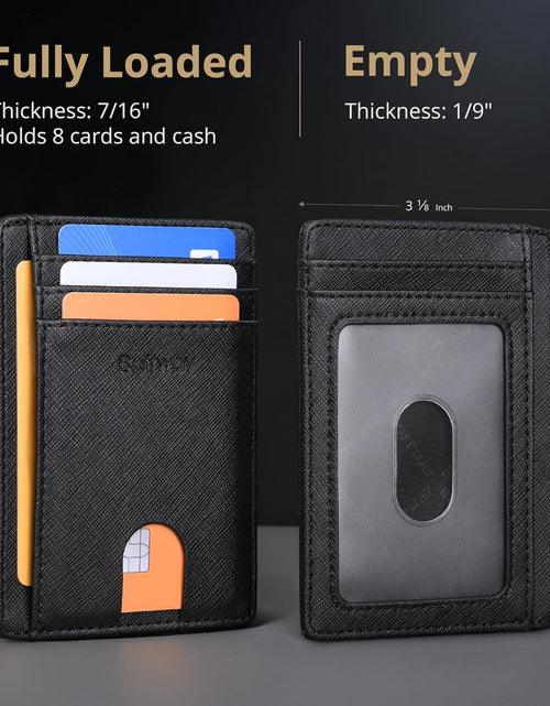 Load image into Gallery viewer, Slim Minimalist Front Pocket RFID Blocking Leather Wallets for Men Women
