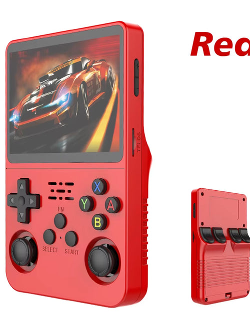 Load image into Gallery viewer, R36S Retro Video Handheld Game Console Linux System 3.5 in IPS Screen 3000Mah Battery 64G/128G TF Card Preinstalled Games
